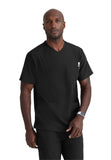 BARCO Skechers Vitality SKT082 Mens Crew Scrub Top Black XS