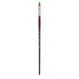 Princeton Velvetouch Filbert Brush, Long Handle, Size 10 Professional Artist Brushes for Mixed Media, Acrylic, Oil