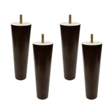 Geesatis 4 Pack 18 cm / 7 inch Wood Furniture Legs Replacement Mid-Century Couch Sofa Decorative Heavy Duty Cabinet Kitchen Legs