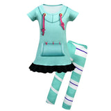Dressy Daisy Little Kids Princess Sugar Candy Girls Halloween Costume Birthday Party Dress Up Outfit with Leggings Size 7-8, Min