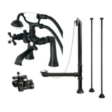 Kingston Brass Cck268Mb Vintage Clawfoot Tub Faucet Package, 25 X 15.75 X 7.31, Matte Black