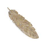 Eben Cast Iron Feather Table Decor - Gold