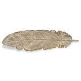 Eben Cast Iron Feather Table Decor - Gold