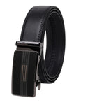 Zacharias MenS Faux Leather Belt With Autolock Buckle (S239_Black, Free Size)
