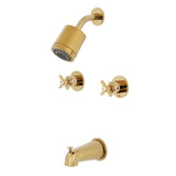 Kingston Brass Kbx8142Zx Millennium Tub And Shower Faucet, 7.31 X 8 X 72, Polished Brass