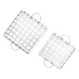 Ezra Set Of 2 Galvanized Tobacco Basket Trays