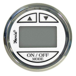 Faria Beede 13850 Chesapeake Stainless Steel Depth Sounder (Transom Mounted Transducer) Sn2011-2, White