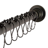 Kingston Brass SCC3115 Edenscape 60-72 Stainless Steel Adjustable Tension Shower Curtain Rod with Rings, Oil Rubbed Bronze