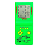 HLF 3.5-inch Large Screen Retro Brick Console - 80s/90s Classic Games - Racing, Tank & Puzzle Games - Green