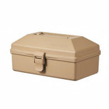 SNAPPSY MultiPurpose Car Storage Box Handle Hand Carry Toolbox Lock Clasp Portable Storage Box for Outdoor, Light Brown