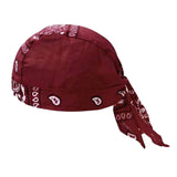 Merishopp Skull Cap Breathable Head Cover Headscarf For Men Women Sweat Wicking Beanie Red