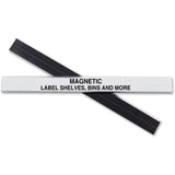 CLine 87207 Label Holder Magnetic f/ Shelf/Bin 1/2Inch x6Inch 10/BX Clear