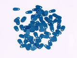 The Design Cart Blue 1 Hole Oval Plastic Sequins 1, 250 Grams, 6x8 cm Sequins for Embroidery Work, Jewellery Making, Designing,
