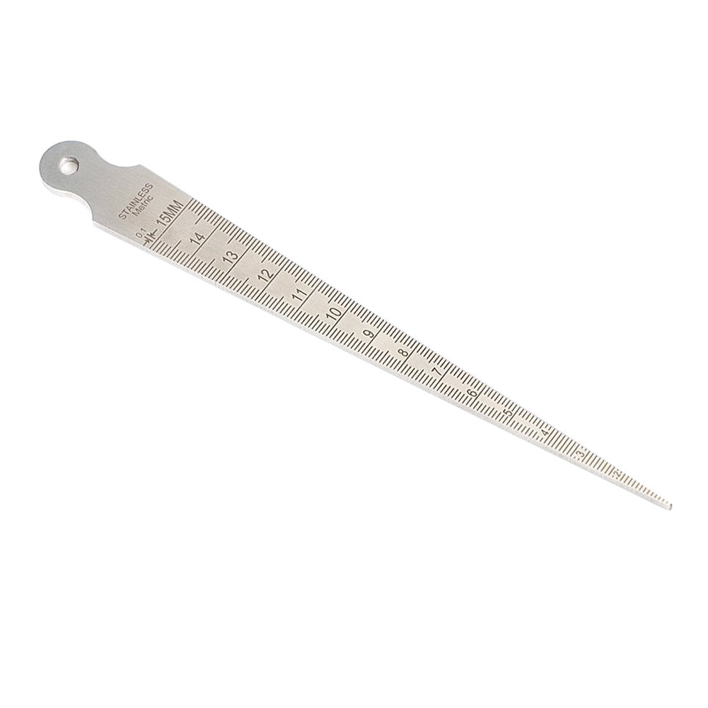 1-15mm/1/32-5/8 Stainless Taper Welding Gauge Test Ulnar Welder Inspection Inch & Metric for Measuring of Cylindrical Bores