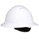 SecureFit Hard Hat SecureFit H801SFVUV, White, Vented Full Brim Style Safety Helmet with Uvicator Sensor, 4Point Pressure Dif
