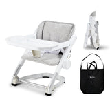 Feed Me 3-in-1 Travel High Chair Booster Seat for Infants and Toddlers - Transitional, Compact & Fits Any Chair, Swivel Tray, Sh
