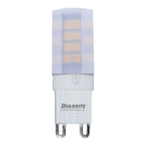 Bulbrite LED Mini T4 Dimmable Bi-Pin Base (G9) Light Bulb 40 Watt Equivalent 3000K, Frost 1-Pack