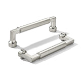 khtumeware 10-Pack 3-3/4Inch(96mm) Brushed Nickel Cabinet Pulls,Heavy-Duty Solid Satin Nickel Handles for Kitchen Cabinets, Cupb