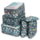 Diniva Travel Bag Organizer Set Luggage Bags Organizers Cute Packing Travel Cubes Travel Organizer Set Of 6(Nylon)