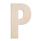 MGTECH 17 Inch Large Wooden Letter P, 1/4 in Thick Big Wood Letter for Crafts and Wall Decor