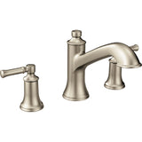 Moen T683BN Dartmoor twohandle high arc roman tub faucet, Brushed Nickel