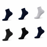 Urban Bloom 6 Pairs Solid Cotton Ankle Length Socks For Men Women, Pack Of 6, Assorted