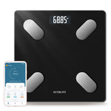 NUTRI FIT Smart Scale for Body Weight Body Composition Monitor, Bathroom Digital Weighing Scale with BMI, Body Fat, Muscle Mass,
