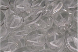 Outlet 10 Grams Oval Beads, 20 x 14 mm, Crystal (00030), Glass, Czech Republic