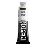OPEN SlowDrying Acrylics by GOLDEN, Van Dyke Brown Hue, 2 fl oz. tube, Professional Acrylic Paint, SemiOpaque