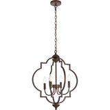 Living District Indoor Modern Home Decorative Bright Ceiling Sandara 4 Lights Pendant In Weathered Oak