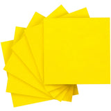 IOOLEEM Yellow Felt Sheets, 108pcs 4x4 (10 cm x 10 cm), Pre-Cut Felt Sheet for Crafts, Craft Felt Fabric Sheets, Sewing Felt Squ