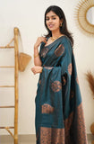 Shiv Textiles Womens Banarasi Silk Saree With Blouse Perfect For Every Occasion Rama Rama Free
