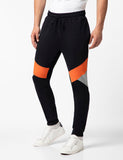 Fyltr Men'S Colourblock Joggers With Elasticated Waist And Contrast Drawstrings,Every Ebony,Every Ebony,30