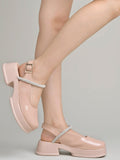 Shoetopia Round Toe Peach Pumps Bellies For Women & Girls-Eu37,Peach,4,B0D76WFMS8