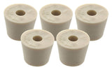 #6 Rubber Stopper with Hole 5Pack