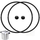 (2Pack)09907 Pressure Cooker Sealing Ring and Overpressure Plugs Fit for Presto In Box Pressure Canner Cooker CA16, CA16H and 21