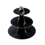 YLDW Cupcake Stand, 3-Tier Cupcake Stand Display, Cardboard Cup Cake Tower Stand, Disposable Dessert Stand for Birthday Tea Part