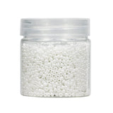 BALABEAD Opaque White Pearl Color Loose Seed Beads About 4000pcs in Box 8/0 Glass Craft Seed Beads for Jewelry Making, Hole 0.7m