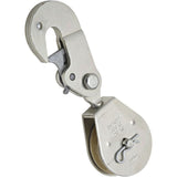 National Hardware N233-270 3223BC Latching Swivel Hook Single Pulley in Zinc plated