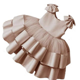 Niren Enterprise Girls Knee Length Frock, Lavendar, 2 Years-3 Years