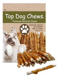 Top Dog Chews - All Natural Chicken Wrapped Rawhide Dog Twists (100 Pack), Natural Chew Sticks for Healthy Teeth and Happy Dogs,