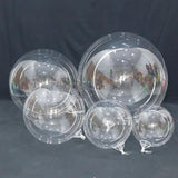 Atpata Funky Clear Transparent Bobo Balloons | Stuffable Bubble Balloons for LED Lights, Confetti, Feathers | DIY Party Decor fo