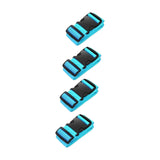 Trendivibe 4Pcs Luggage Straps Binding Adjustable Holds Suitcase Together Luggage Belts Blue
