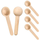 GETZET 6 pcs Wooden Reusable Spoons Set Masala Container Jar Tea, Cofee, Suger, Honey, Turmeric, Sauce, & Condiments Kitchen, Ho
