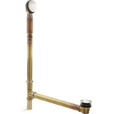 KOHLER K-7265-BN Clearflo Brass Toe Tap Bath Drain, Vibrant Brushed Nickel