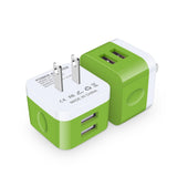 Wall Charger Block, USB Wall Charger for iPhone 17 Air Pro Max 16 15 14 13 12 11,Dual USB Fast Charger for Samsung Galaxy A17 A1
