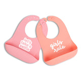 Bella Tunno Baby Bib for Eating, Waterproof Silicone Bib with Large Food Catcher, Adjustable Fit for Babies 4-12 months & Toddle
