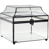 J Devlin Glass Display Box Large Clear Case Wedding Card Box Decorative Keepsake Storage Box 600