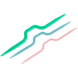 Imported 3 Sizes Abs Plastic Cable Stitch Knitting Needles 3.05.0Mm