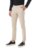 Fyltr Men'S Straight Fit Stretch Cotton Khaki Trousers - Soft Handfeel,Beige,Beige,38